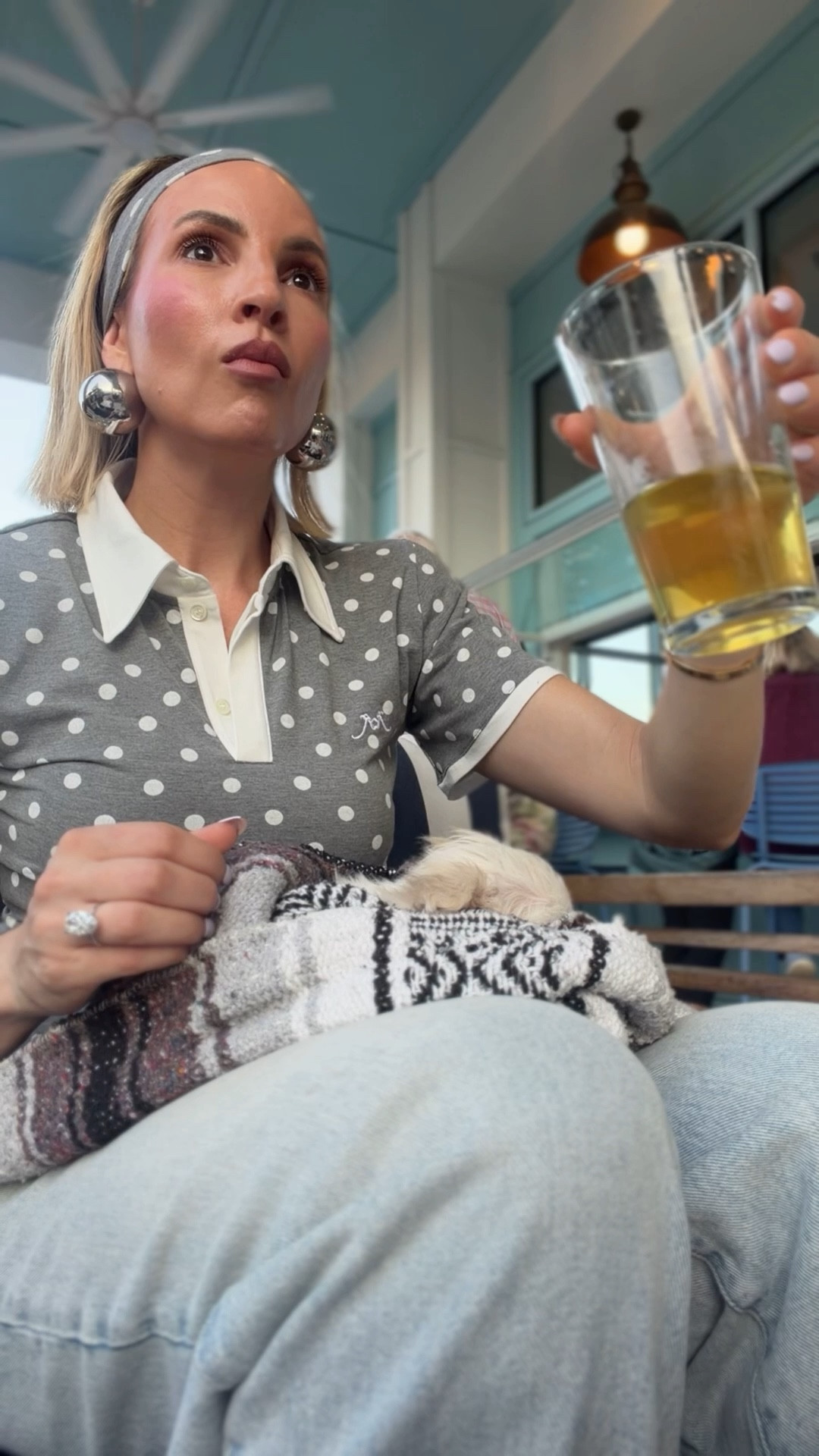 Got so many compliments on this outfit! I bought the matching capris but they didn’t fit me well so I’m returning them. They’re too low waisted for me, but if that’s your thing, I think you’ll like them. This line seems to run small. I should have ordered a size up in the top, but it still works. Love that it has a matching headband! Jeans are tall girl friendly, and they run tts ￼



#LTKstorytime #LTKdayinmylife #LTKOver40