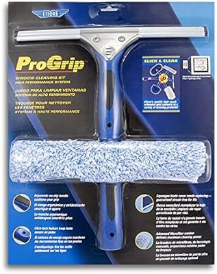 Ettore 65000 Professional Window Cleaning Kit 12 Squeegee and 10-Inch ProGrip Microfiber Washer, ... | Amazon (US)