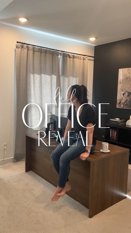 Excited to unveil my modern home office transformation! 💼✨ From custom curtains to a bold light fixture, every detail screams style. And the best part? All the furniture, including budget-friendly decor finds, are from Amazon and Walmart. Who said you need to break the bank for a chic workspace? 

#LTKVideo #LTKHome #LTKStyleTip