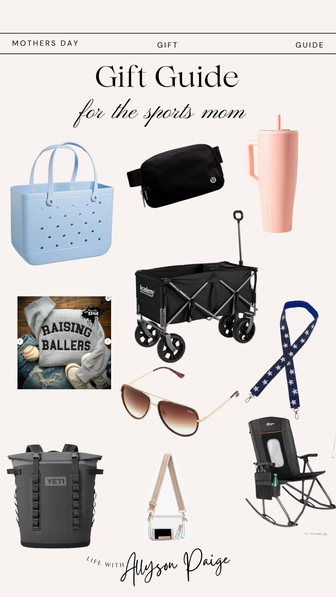 Mother’s Day gift guide for the sports mama! All the essentials for those weekends at the fields!

Mother’s Day 
Gift guide 
Sports mama 
Baseball mom
Soccer mom

#LTKfamily #LTKGiftGuide