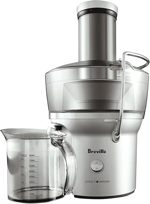 Breville BJE200XL Juice Fountain Compact Centrifugal Machine, 25 fl oz, Silver | Amazon (US)