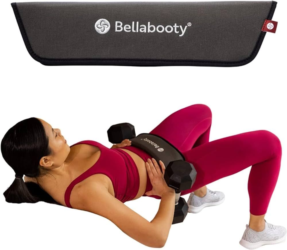 Bellabooty Exercise Hip Thrust Belt, Easy to Use with Dumbbells, Kettlebells, or Plates, Slip-Resistant Padding that Protects Your Hips for the Gym, Home Workouts, or On the Go | Amazon (US)