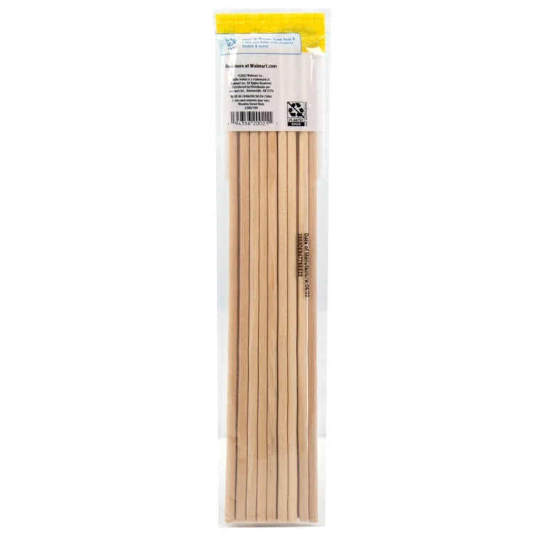 Hello Hobby Wood Dowels, 16 Pack | Walmart (US)