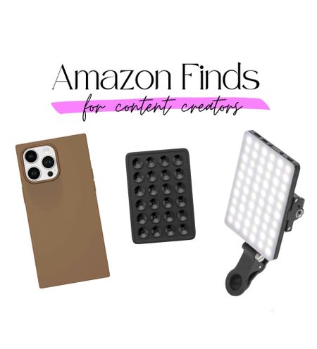 amazon finds for skinfluencers and content creators. suction adhesive attaches to the back or your phone case and suctions to any smooth surface, and clip on this selfie light for the best videos! compact, portable, & affordable 🤎

#LTKbeauty #LTKsalealert