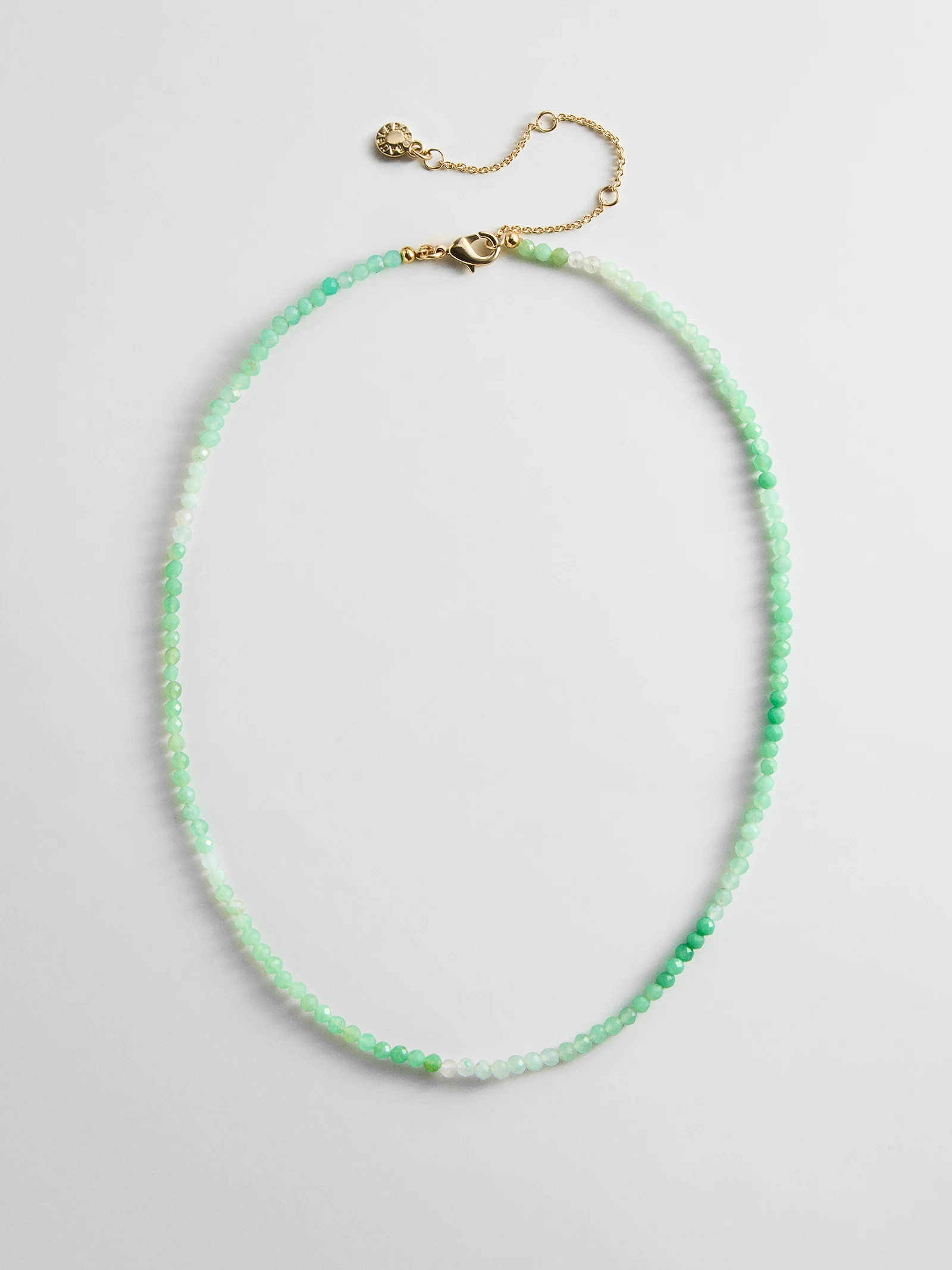 Mini Semi-Precious Necklace - Chrysoprase | BaubleBar
