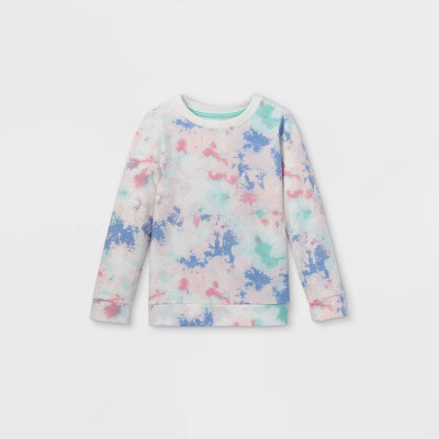 Girls' Tie-Dye Pullover Sweatshirt - Cat & Jack™ | Target