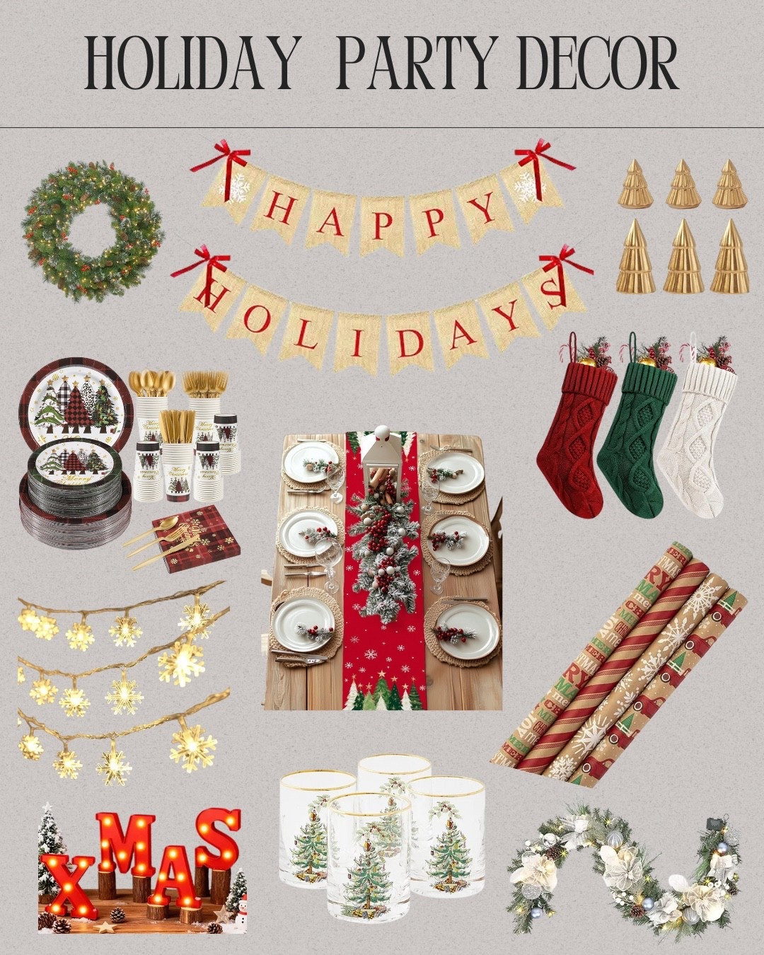 Amazon Holiday Party Decor🎄✨

#LTKGiftGuide #LTKSeasonal #LTKHoliday