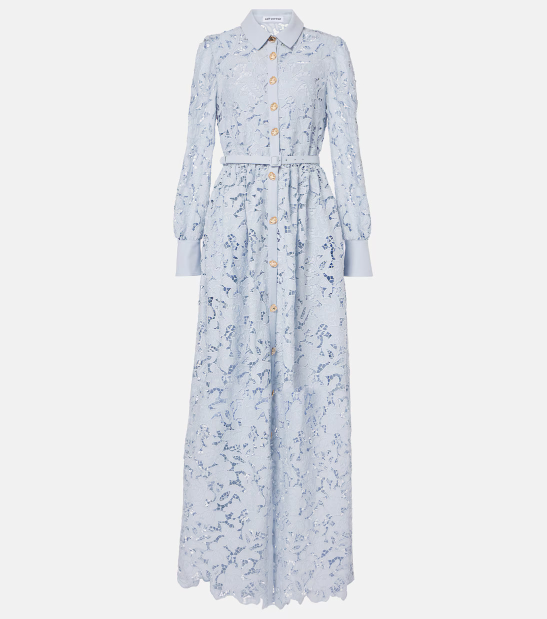Lace-trimmed maxi dress | Mytheresa (UK)