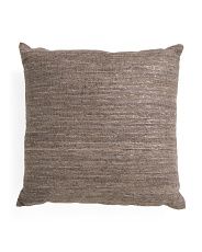 20x20 Hand Spun Silk Pillow With Chambray Back | Marshalls