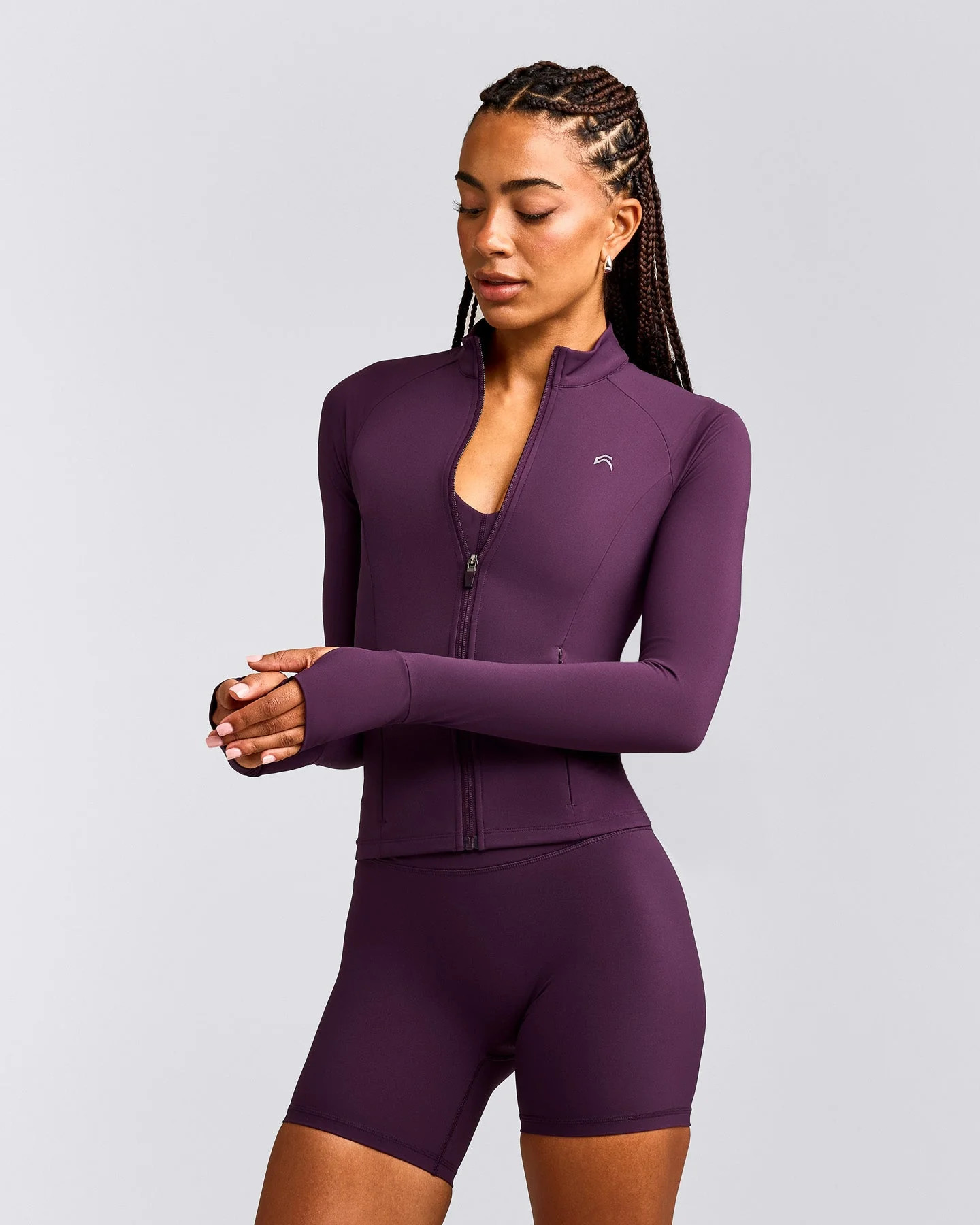 UnifiedMove\u2122 Pocket Jacket with Reflective Logo 
 Blackberry Purple | Oner Active (UK / US)