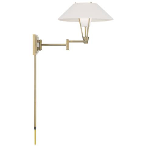 Cody Swing Arm Wall Sconce - Antique Brass - #2983F | Lamps Plus | Lamps Plus