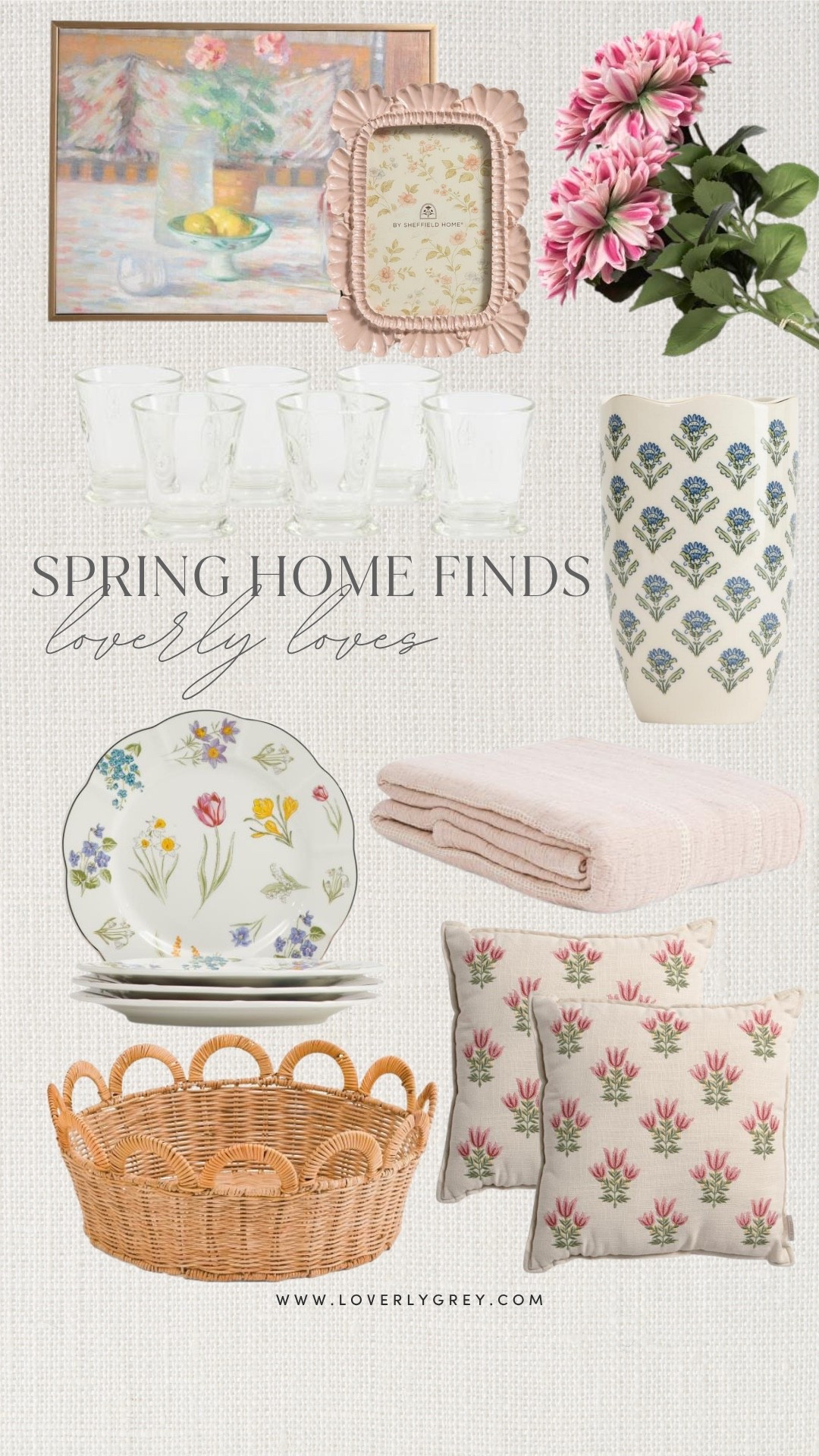 Spring home decor finds that I’m loving! The throw pillows, floral plate set, and wall art are my favorites! Perfect for sprucing up your home for spring!

#LTKSeasonal #LTKHome #LTKdayinmylife