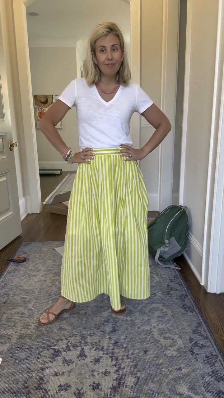 This color!! Y’all the skirt is good…it’s real good! It comes in 2 other colors as well. I paired it with one of my hero tees and favorite sandals. I’m in xs tee & skirt & 8 sandal. 
*Use code CMLP15 for 15% off my hero tee
* use Catherine20 at A+B


#LTKdayinmylife #LTKspring #LTKspringtrends