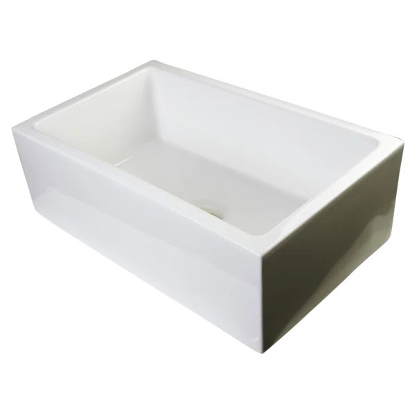 30" L x 18" W Undermount Fireclay Kitchen Sink | Wayfair North America