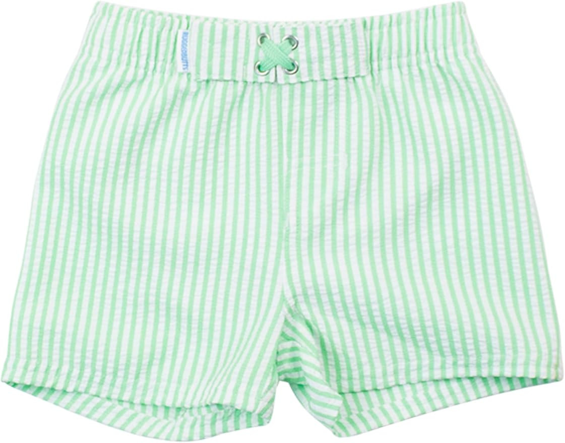 RUGGEDBUTTS Boys UPF50+ Sun Protection Seersucker Swim Trunks | Amazon (US)