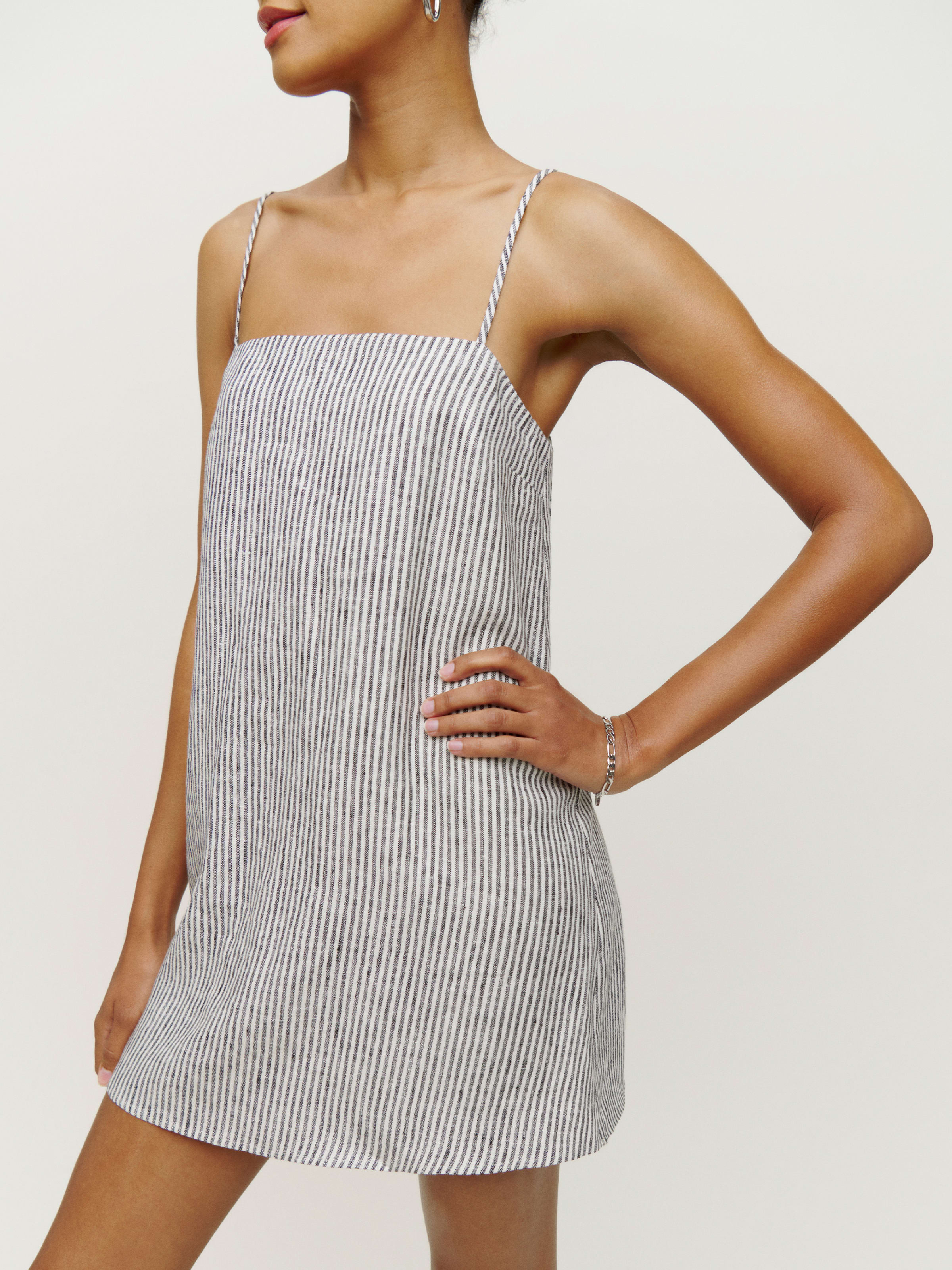 Aubree Linen Dress | Reformation (Global)