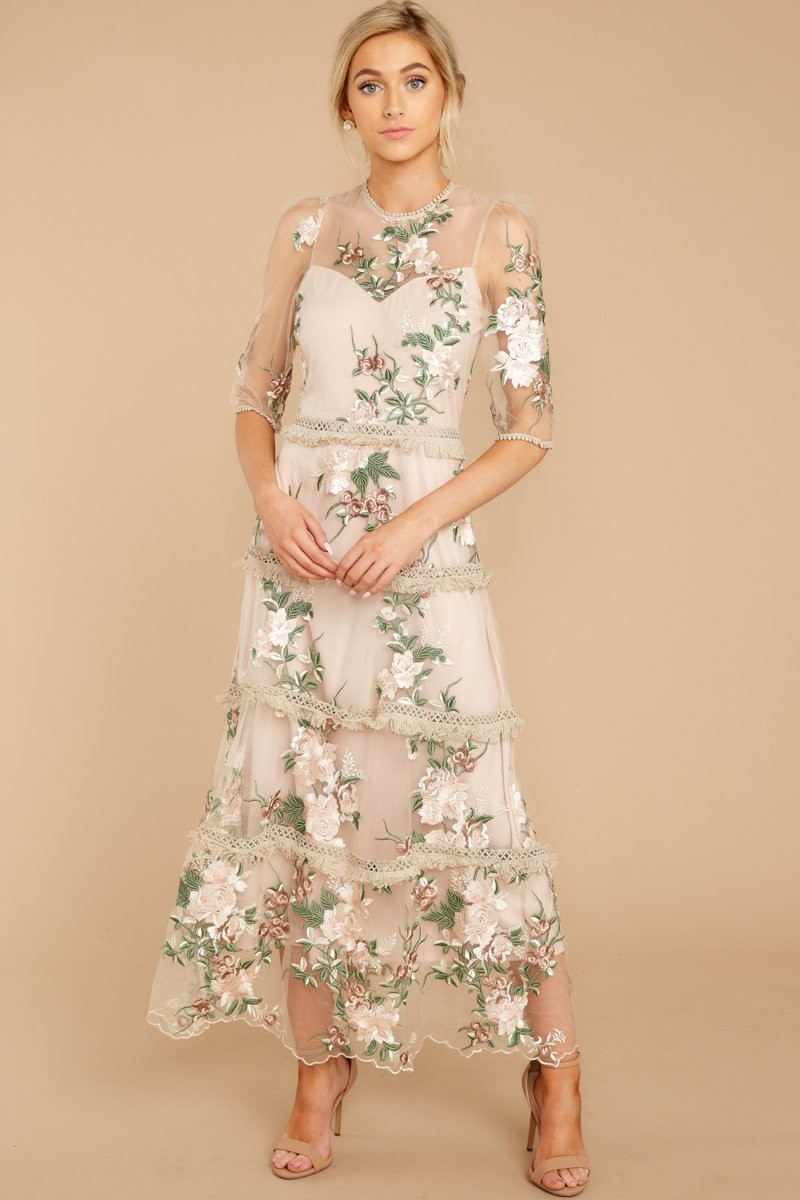 Honestly Love You Pink Floral Maxi Dress | Red Dress 