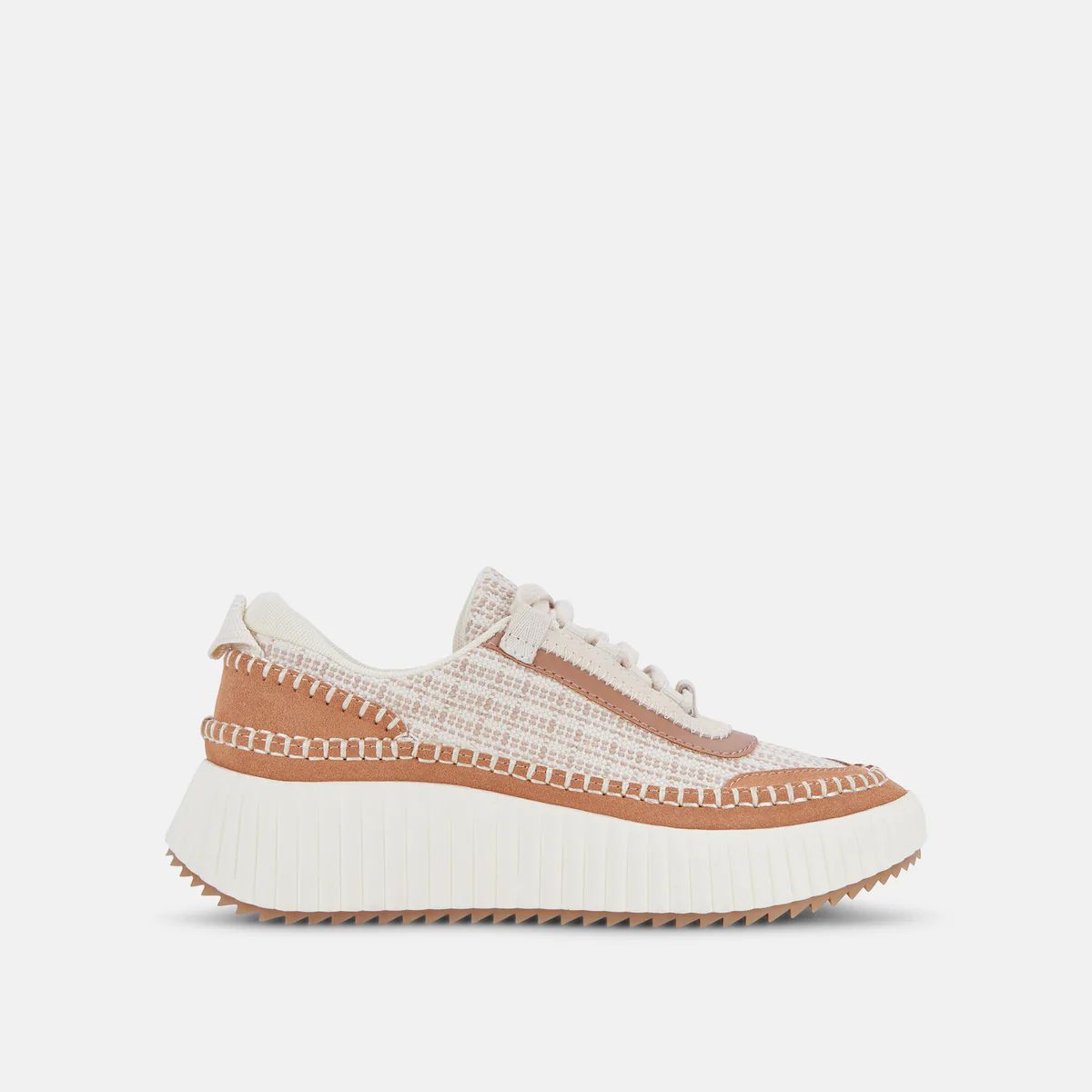 DOLEN SNEAKERS BROWN MULTI WOVEN | DolceVita.com