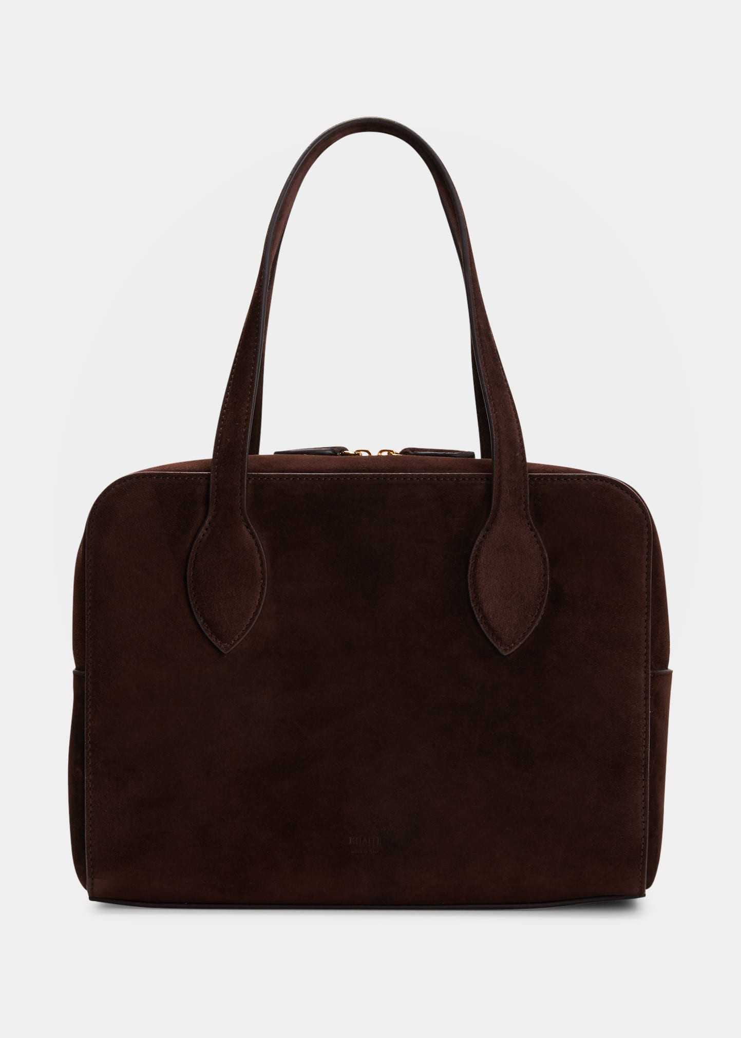 Maeve Zip Suede Top-Handle Bag | Bergdorf Goodman