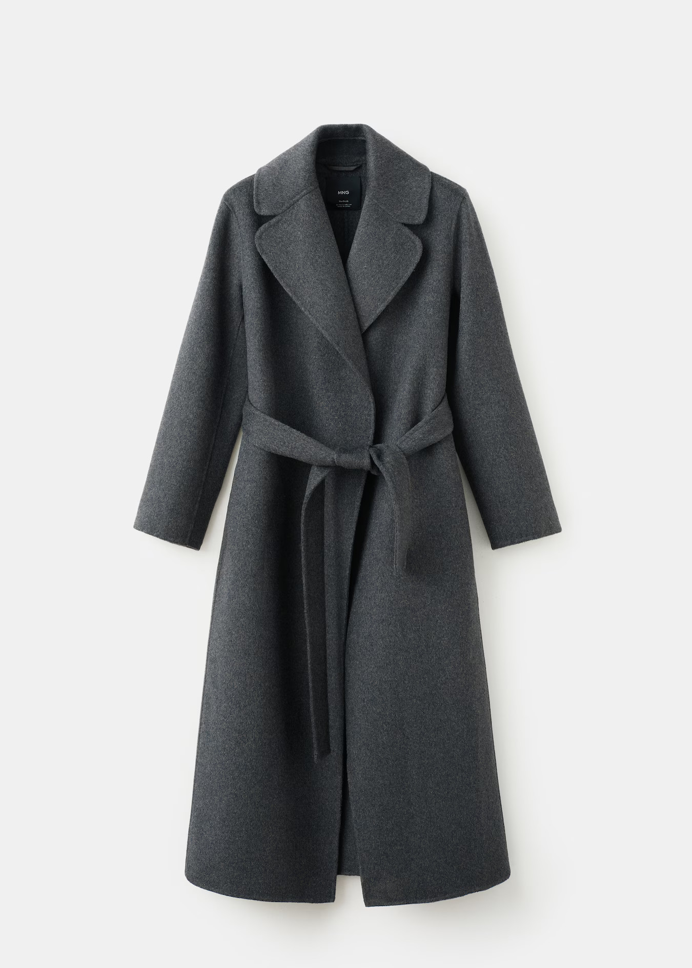 Handmade wool coat with belt | MANGO (UK)