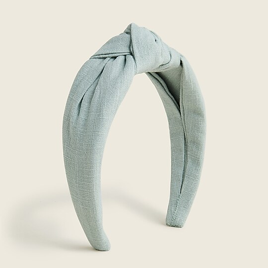 Linen large knot headband | J. Crew US