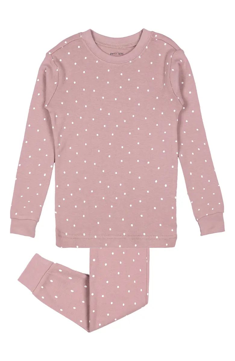 Polka Dot Fitted Two-Piece Pajamas | Nordstrom