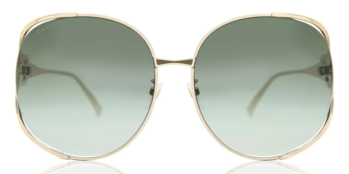 Gucci GG0225S 003 Women’s Sunglasses Gold Size 63 - Free RX Lenses | SmartBuyGlasses Global