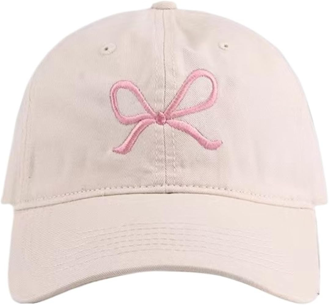 Sumleno Womens Trendy Cute Bow Baseball Cap Y2k Aesthetic Preppy Sun Cap Hiking Travel Trucker Ha... | Amazon (US)