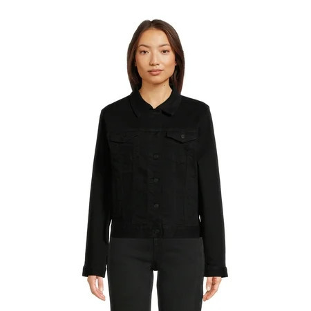 Time and Tru Women's and Women's Plus Denim Jacket, Sizes XS-4X | Walmart (US)