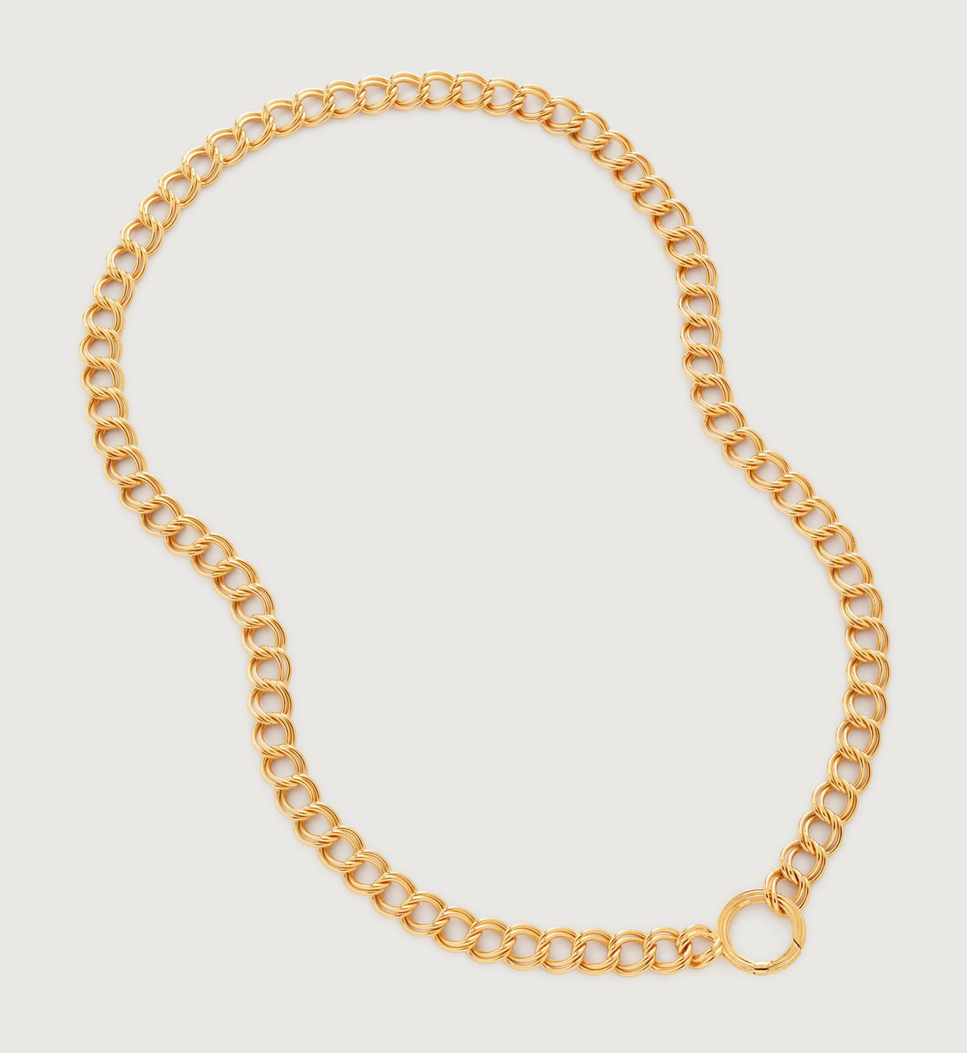 Groove Curb Chain Necklace 48cm/19" | Monica Vinader (US)