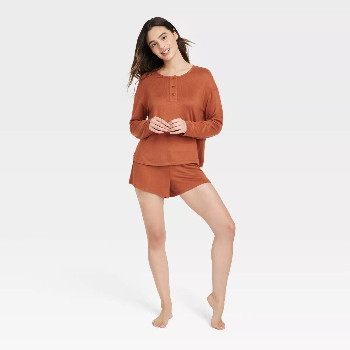 Women's Cozy Value Pajama Set - Stars Above™ Brown M | Target