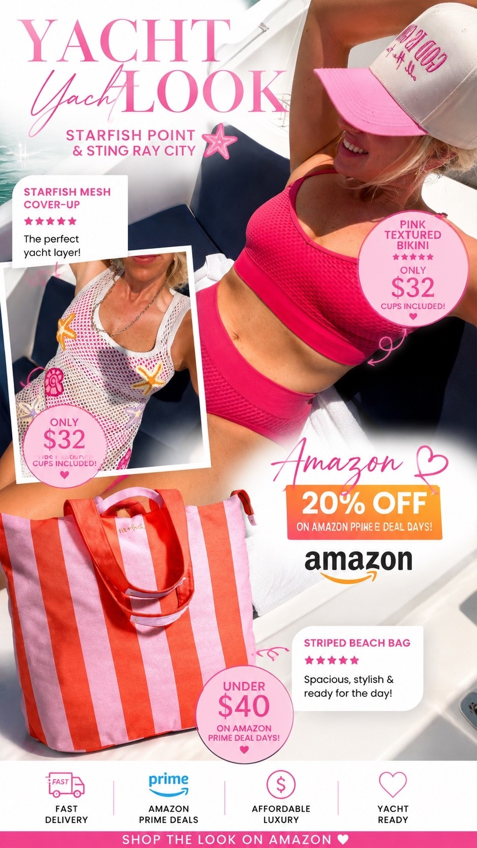 Amazon deal days 
Designer coverup look for less only $32
Best beach bag under $40 
Swimsuit fits tts and only $32

#LTKOver40 #LTKSwim #LTKSaleAlert
