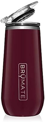 BrüMate 12oz Insulated Champagne Flute With Flip-Top Lid - Made With Vacuum Insulated Stainless ... | Amazon (US)