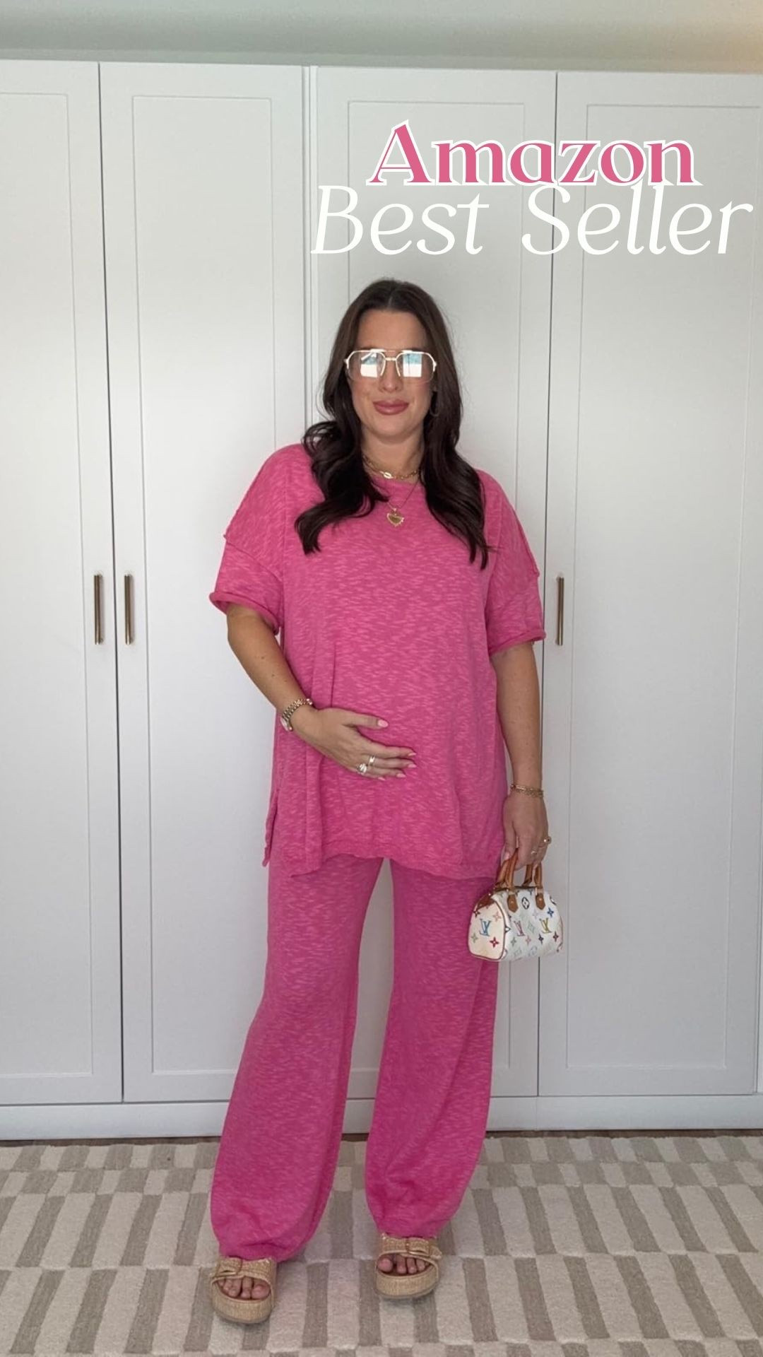 The perfect set to throw on and run around in! Loving it in pink but comes in other colors! Amazon fashion, postpartum, bump friendly.

#LTKStyleTip #LTKBump #LTKBaby