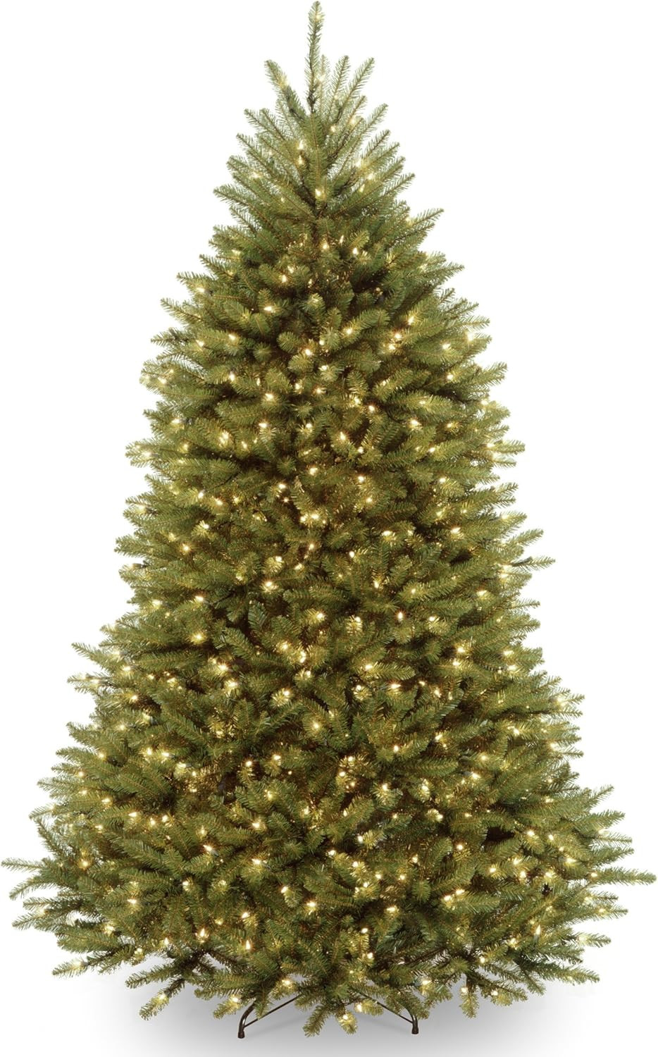 National Tree Company Pre-Lit Artificial Full Christmas Tree, Green, Dunhill Fir, White Lights, I... | Amazon (US)