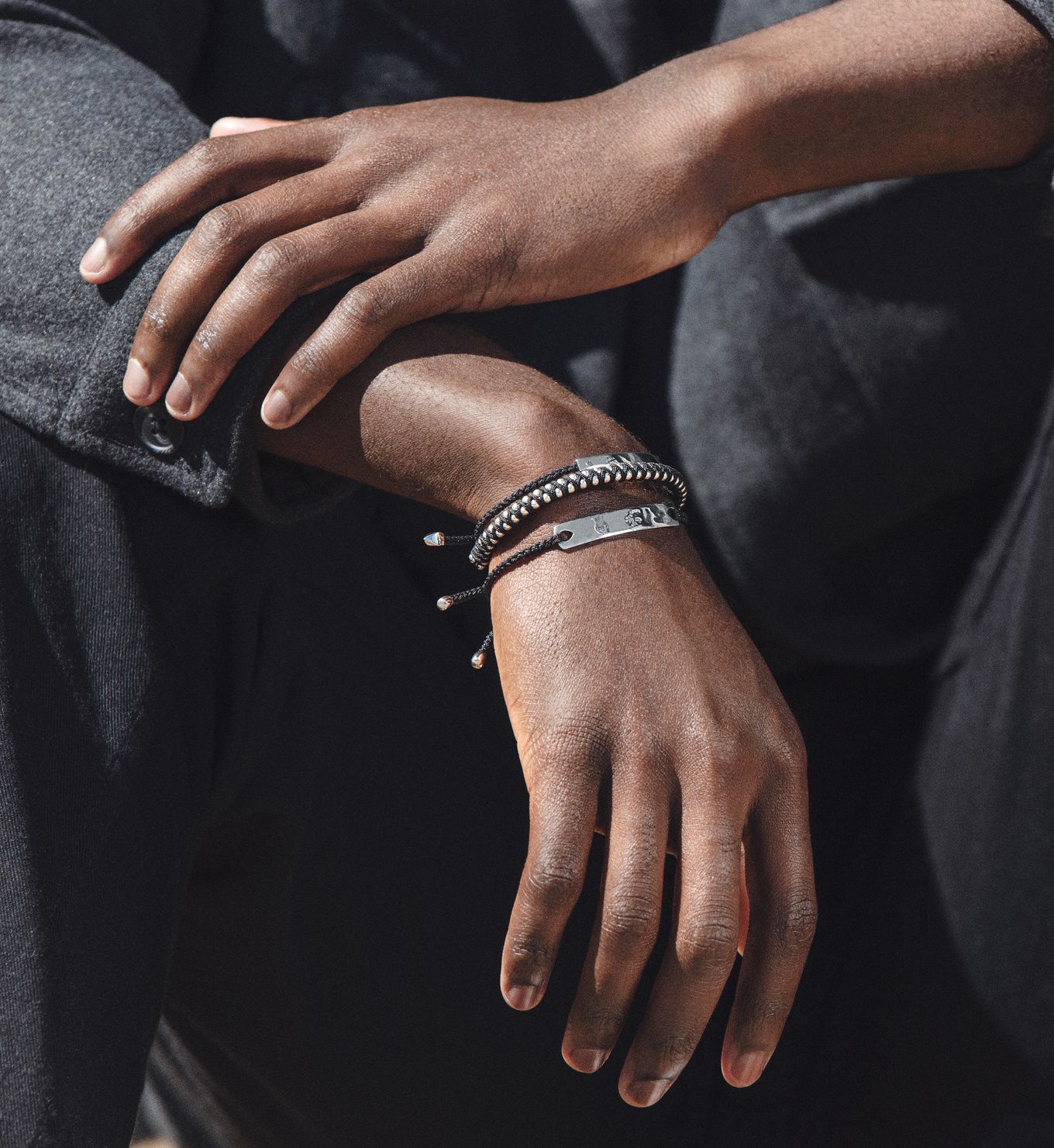 Linear Large Men's Friendship Bracelet | Monica Vinader (Global)