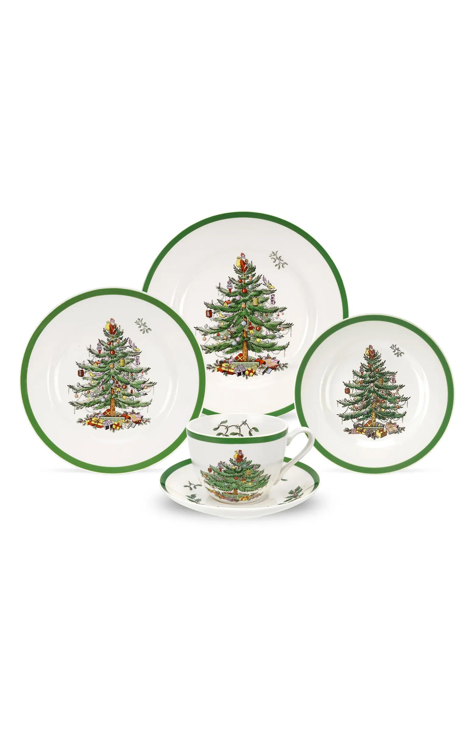 Spode Christmas Tree 5-Piece Place Setting | Nordstrom | Nordstrom