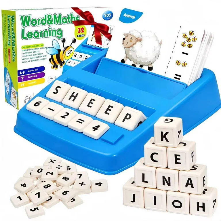 Beefunni Learning Toys Matching Letters Games for Kids, 64 Words Preschool Educational Spelling T... | Walmart (US)