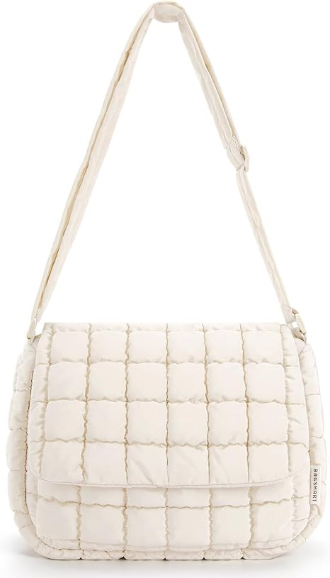 BAGSMART Lightweight Crossbody Bags for Women, Quilted Puffer Shoulder HandBags with Adjustable S... | Amazon (US)