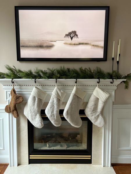 And the stockings were hung 
.
.
Holiday, holiday decoration, stockings, Christmas stockings, holiday stockings, Pottery Barn, Pottery Barn, stockings, dog, stocking, dog, fur stocking, fur stockings, garland, frame, TV, mantle, Christmas, decor, Christmas decorations, stocking, hooks, white stockings, neutral, Christmas, decor, home decor

#LTKSeasonal #LTKunder50 #LTKHoliday
