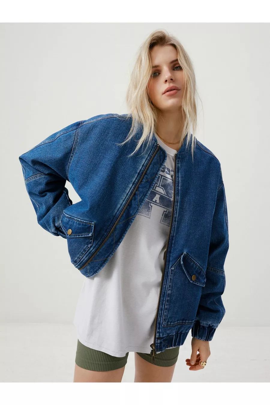 The Denim Bomber Jacket | Nasty Gal US