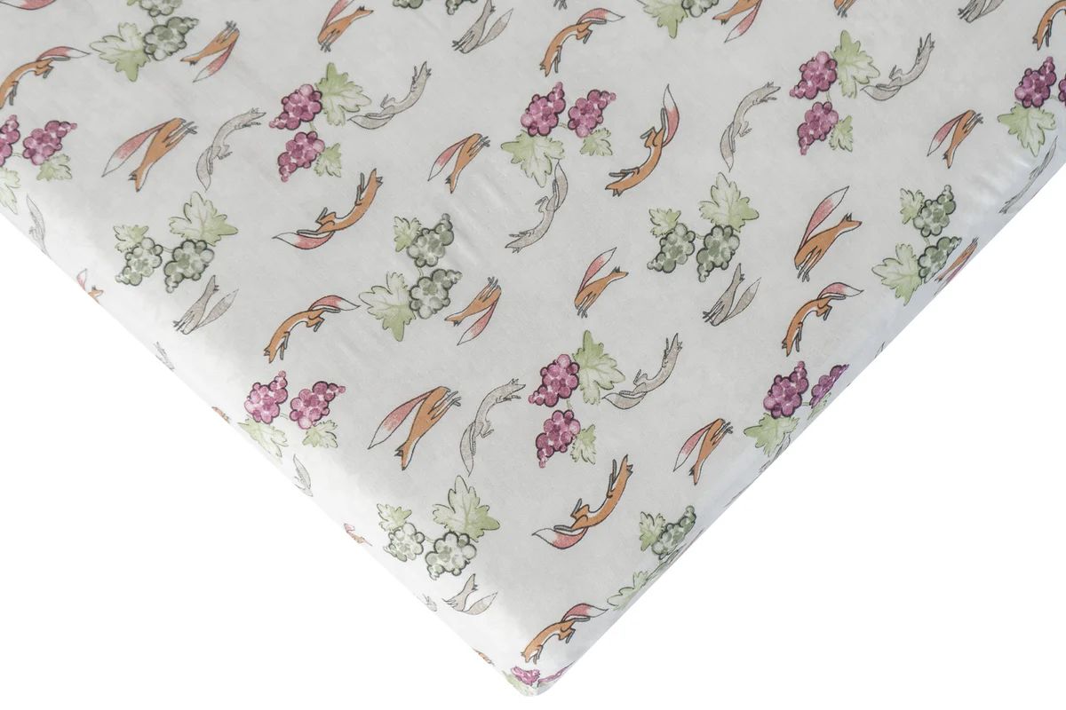 Fitted Bamboo Crib Sheet - The Fox & The Grapes | Nest Designs