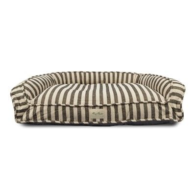 Harry Barker Vintage Stripe Dog Lounger, Medium, Black | Williams Sonoma | Williams-Sonoma