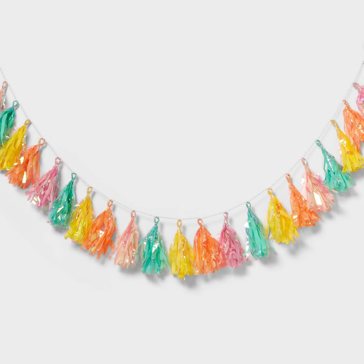 Iridescent Tassel Garland - Spritz™ | Target