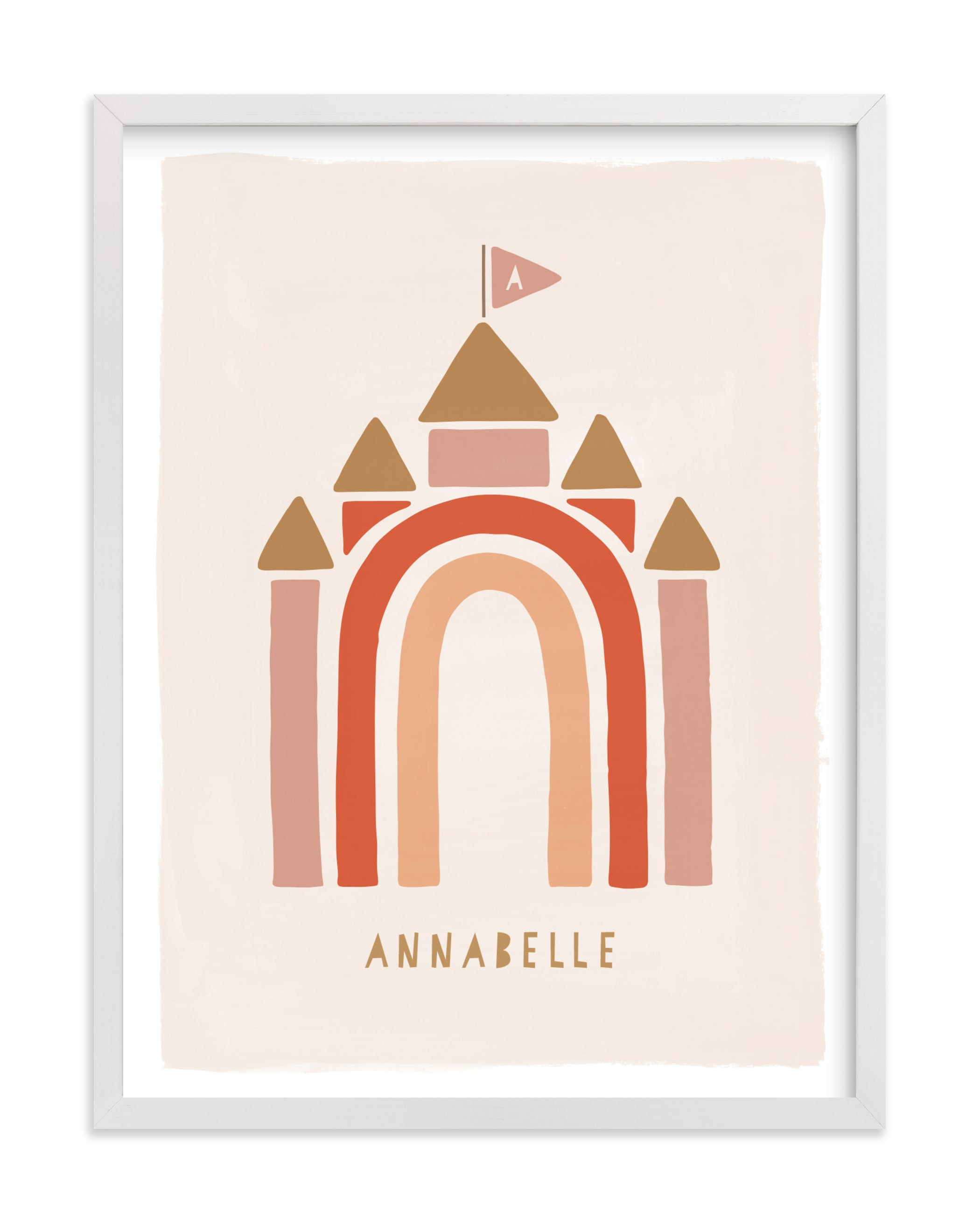 "Rainbow Castle" - Children's Custom Art Print by JeAnna Casper. | Minted