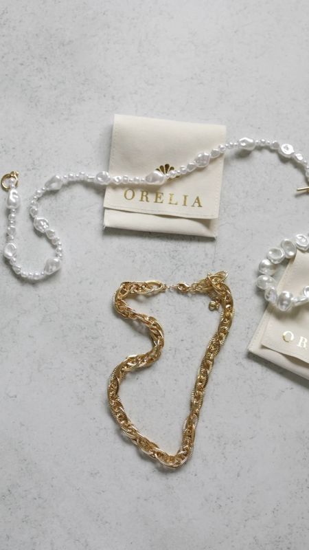 Orelia jewellery
Pearl necklace 
Gold chunky chain 
Affordable jewellery 

#LTKSeasonal #LTKstyletip #LTKeurope