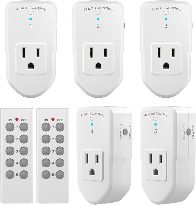 BN-LINK Wireless Remote Control Electrical Outlet Switch for Lights, Fans, Christmas Lights, Smal... | Amazon (US)