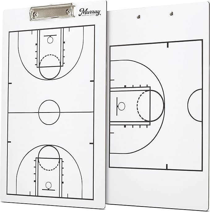 Murray Sporting Goods Basketball Dry Erase Coaches Clipboard | Double-Sided Basketball Court Clip... | Amazon (US)