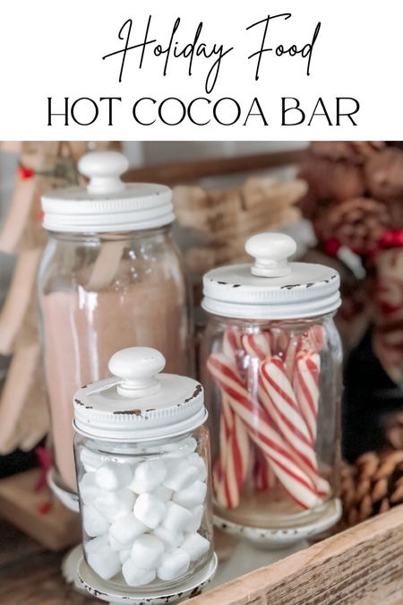 Easy Hot Cocoa Bar Supplies - 3 Set Canister Round Up from Amazon, Etsy and Walmart  #amazondeals #walmartdeals #hotcocoa #holidayfood 

#LTKhome #LTKSeasonal #LTKHoliday