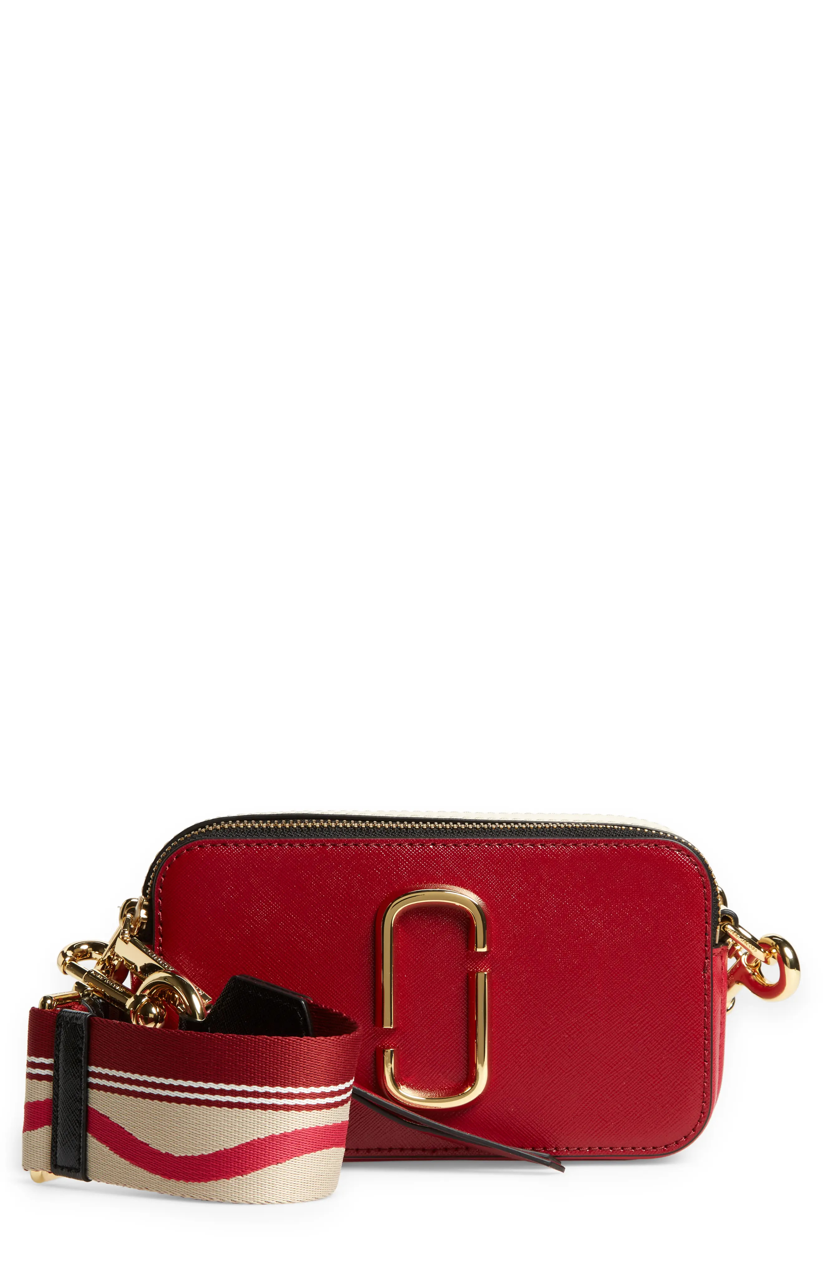 The Marc Jacobs The Snapshot Leather Crossbody Bag - Red | Nordstrom